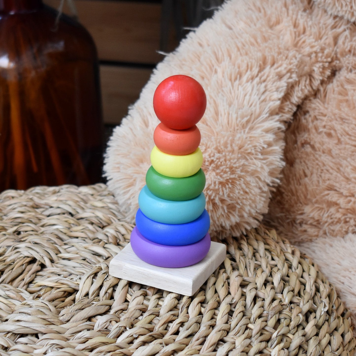 Medinis žiedų bokštelis