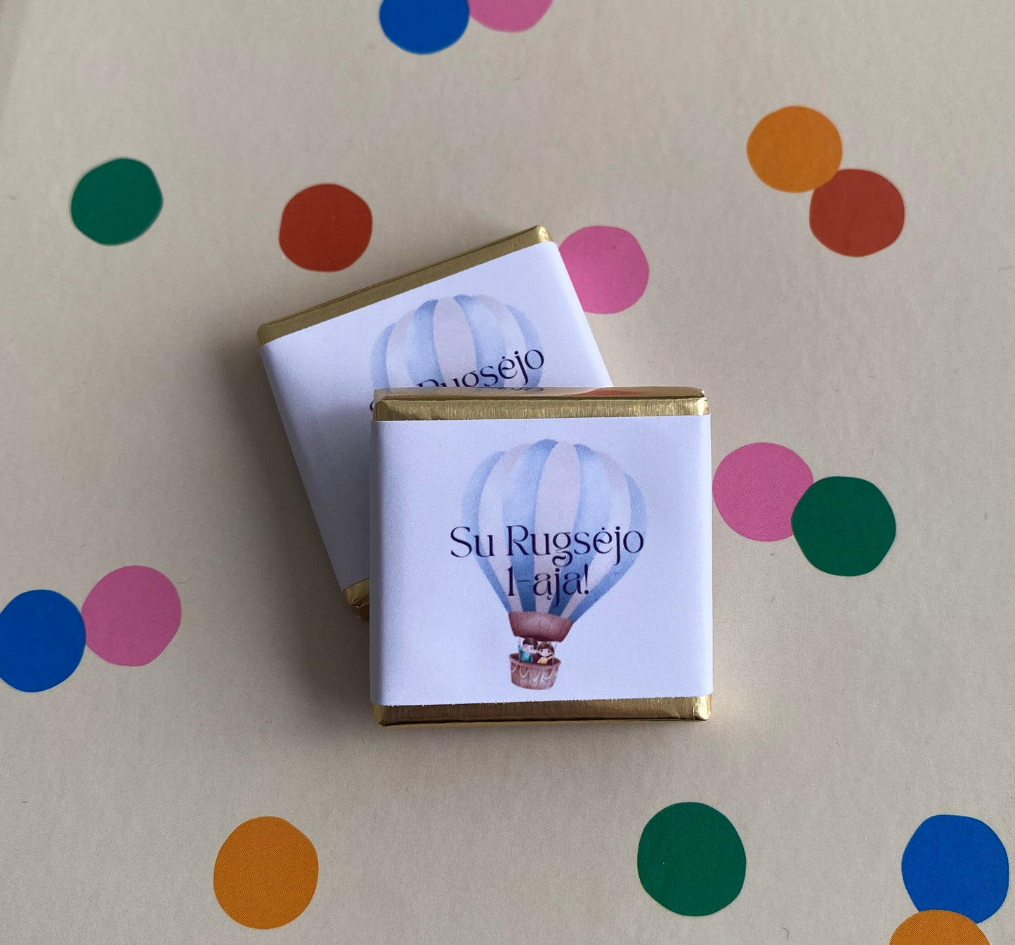 Personalizuoti mini šokoladukai vaikams nuo auklėtojos | Rugsėjo 1-ajai