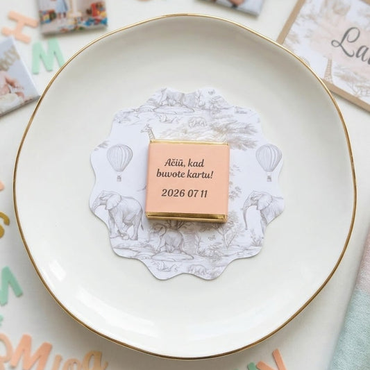 Padėkos kortelė minimalistinis safari