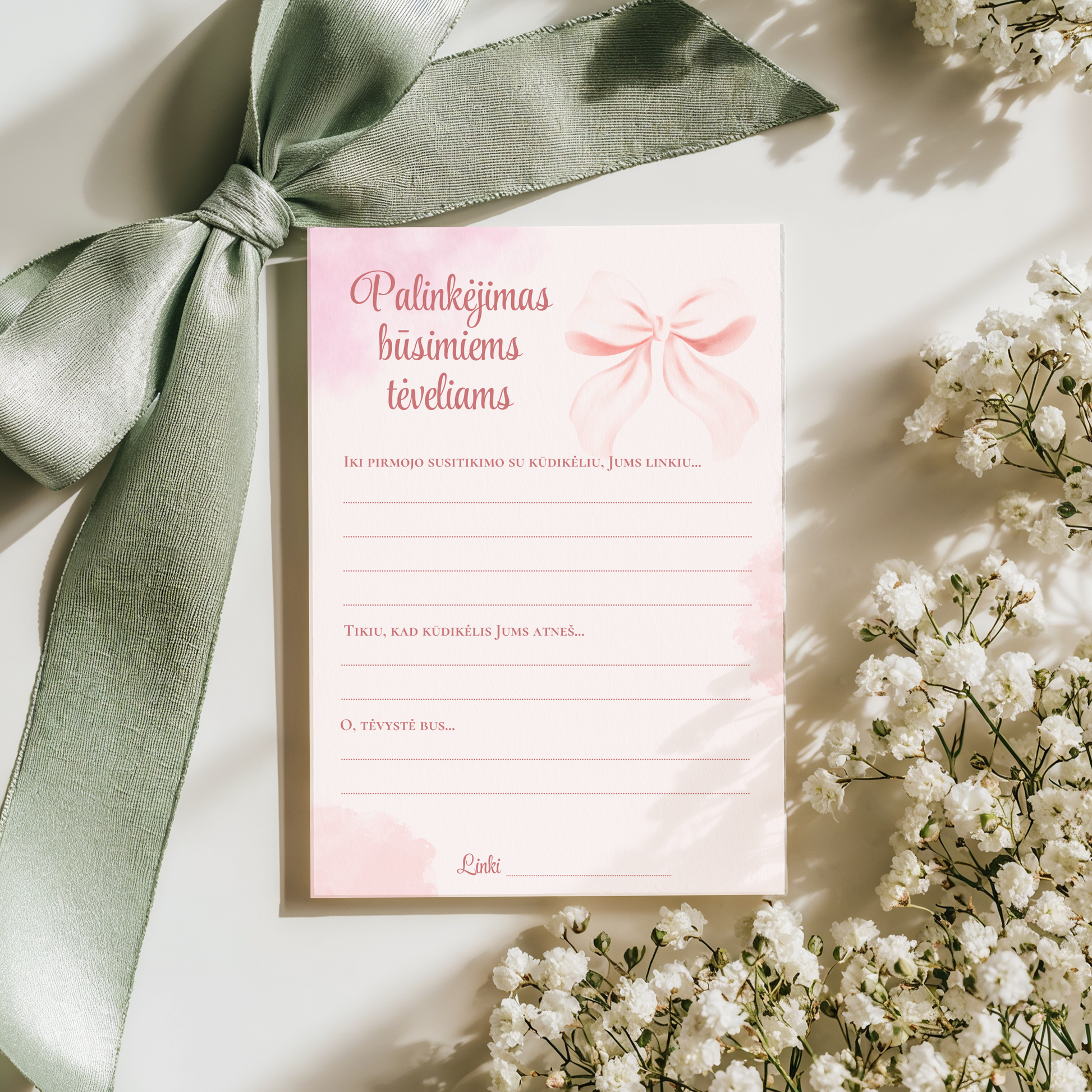Baby Shower palinkėjimai, palinkėjimų kortelės tėvams, kūdikio sutiktuvių šventė, dovana būsimiems tėvams, šventinė atributika, palinkėjimai kūdikio gimimo proga