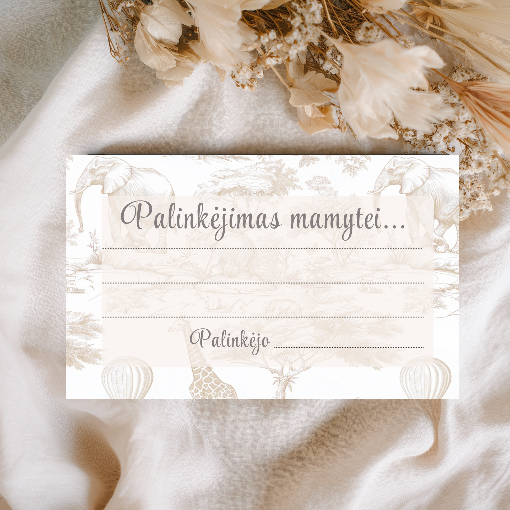 Baby Shower palinkėjimai, linkėjimų kortelės, stalo dekoras, kūdikio sutiktuvių atributika, asmeninė žinutė mamytei, stilingos šventės detalės