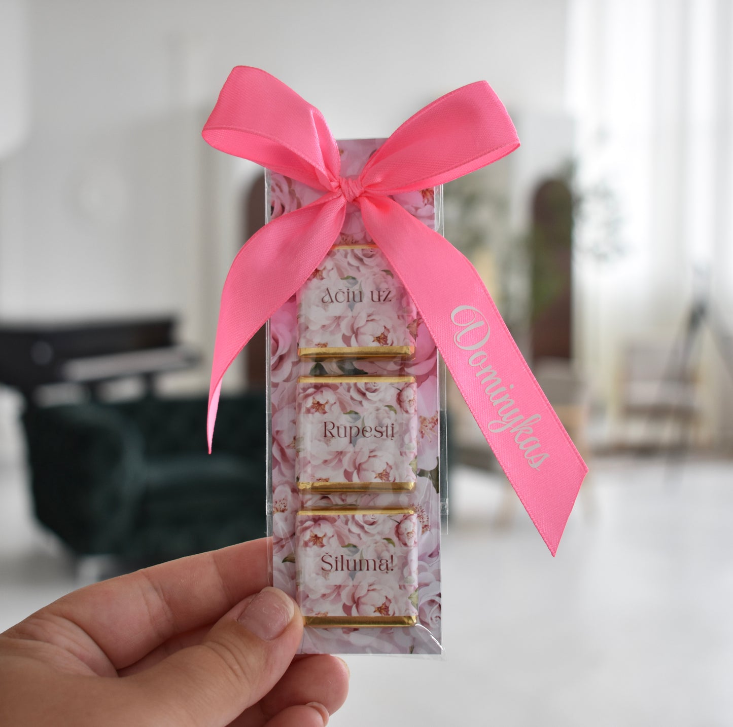 Mini atvirutė | DOVANA MOKYTOJAMS | ROŽINIAI BIJŪNAI