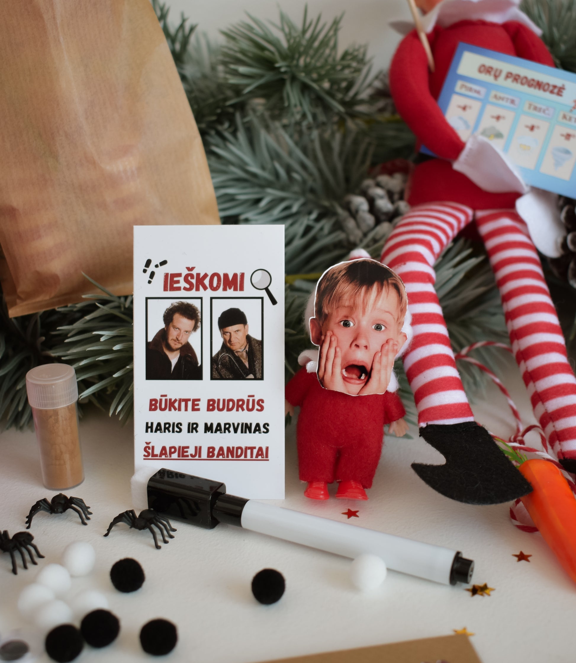 kalėdų senelio dėžutė elfas elf on the shelf kalėdų nykštukas