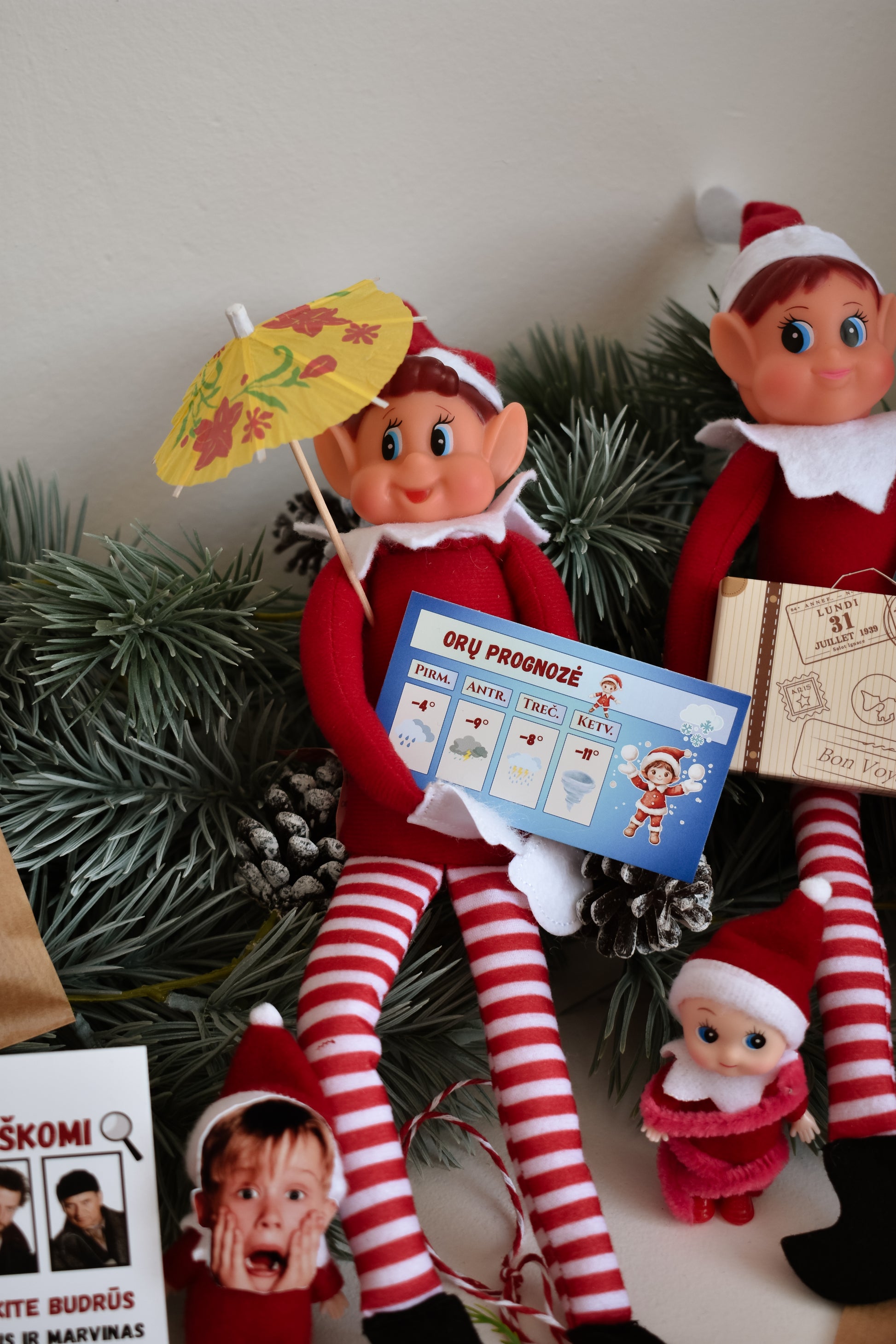 kalėdų senelio dėžutė elfas elf on the shelf kalėdų nykštukas