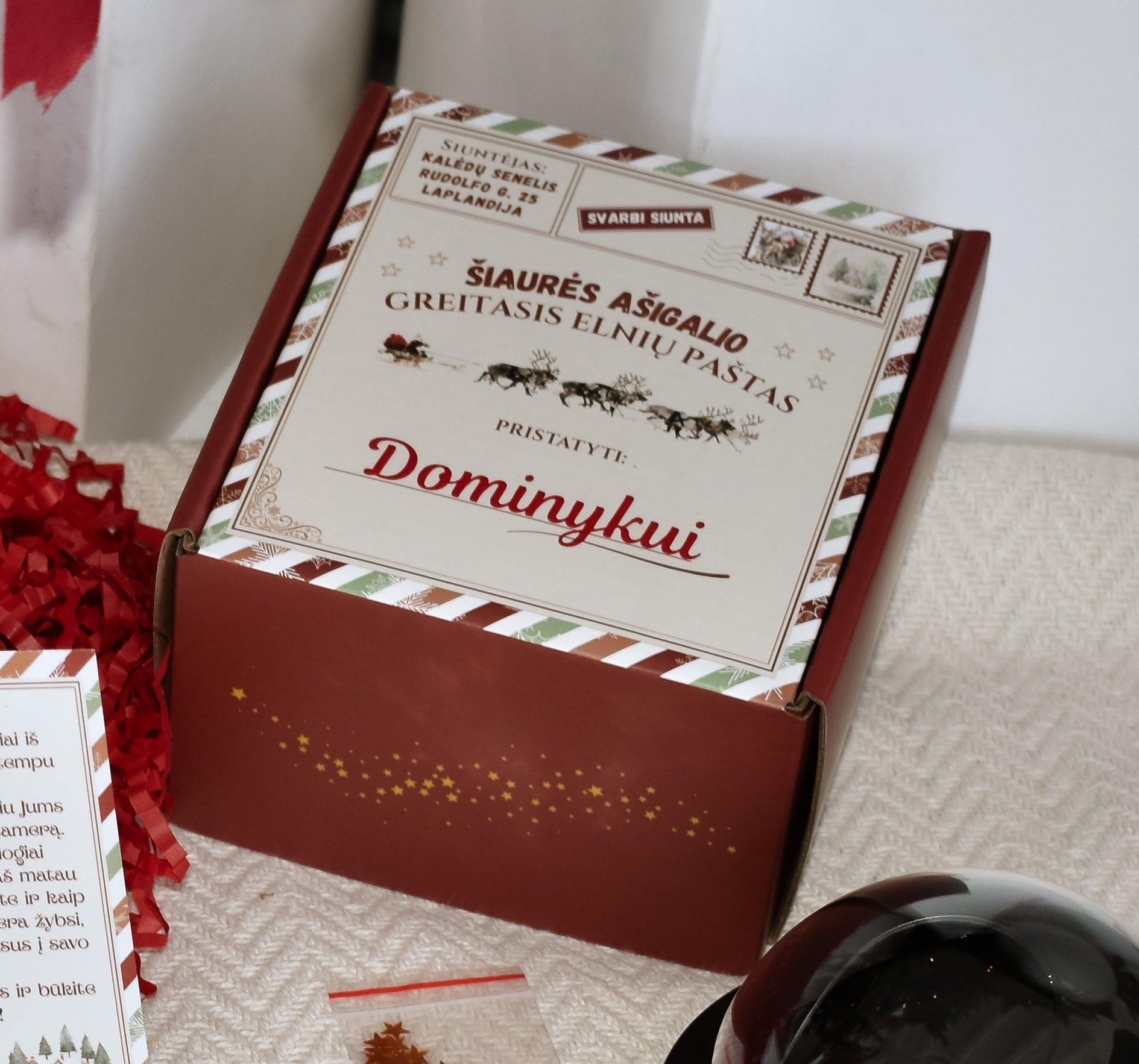kalėdų senelio dėžutė elfas elf on the shelf kalėdų nykštukas