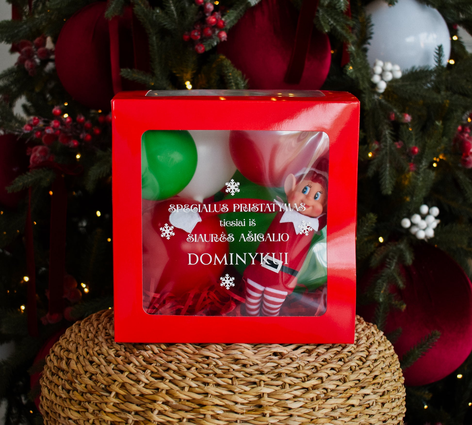 kalėdų senelio dėžutė elfas elf on the shelf kalėdų nykštukas