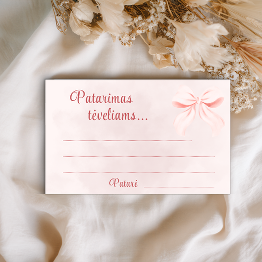Patarimai tėveliams, Baby Shower žaidimai, kūdikio sutiktuvių atributika, dovana tėvams, tėvystės patarimai, šventinė spauda, prisiminimų kortelės