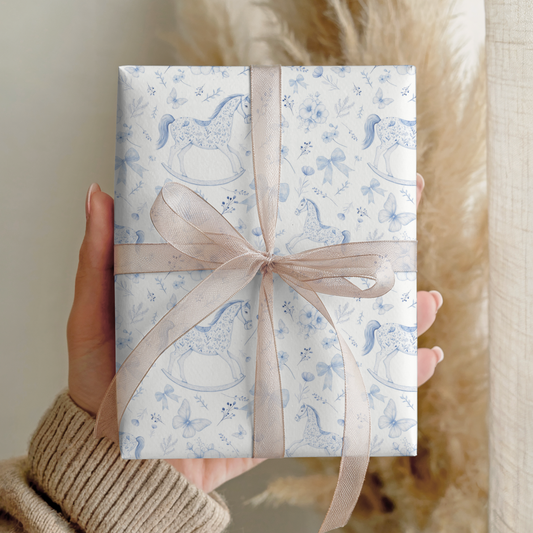 Vyniojamo popieriaus lapai - Mėlyni arkliukai